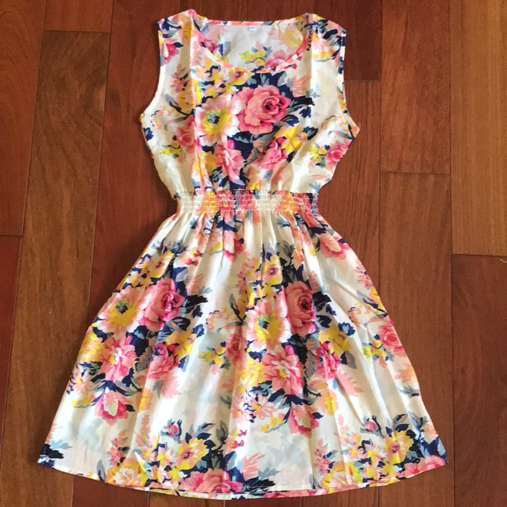Flower Floral Women’s Fashion Dresses  S/M/L/XL - Picture 6 of 7